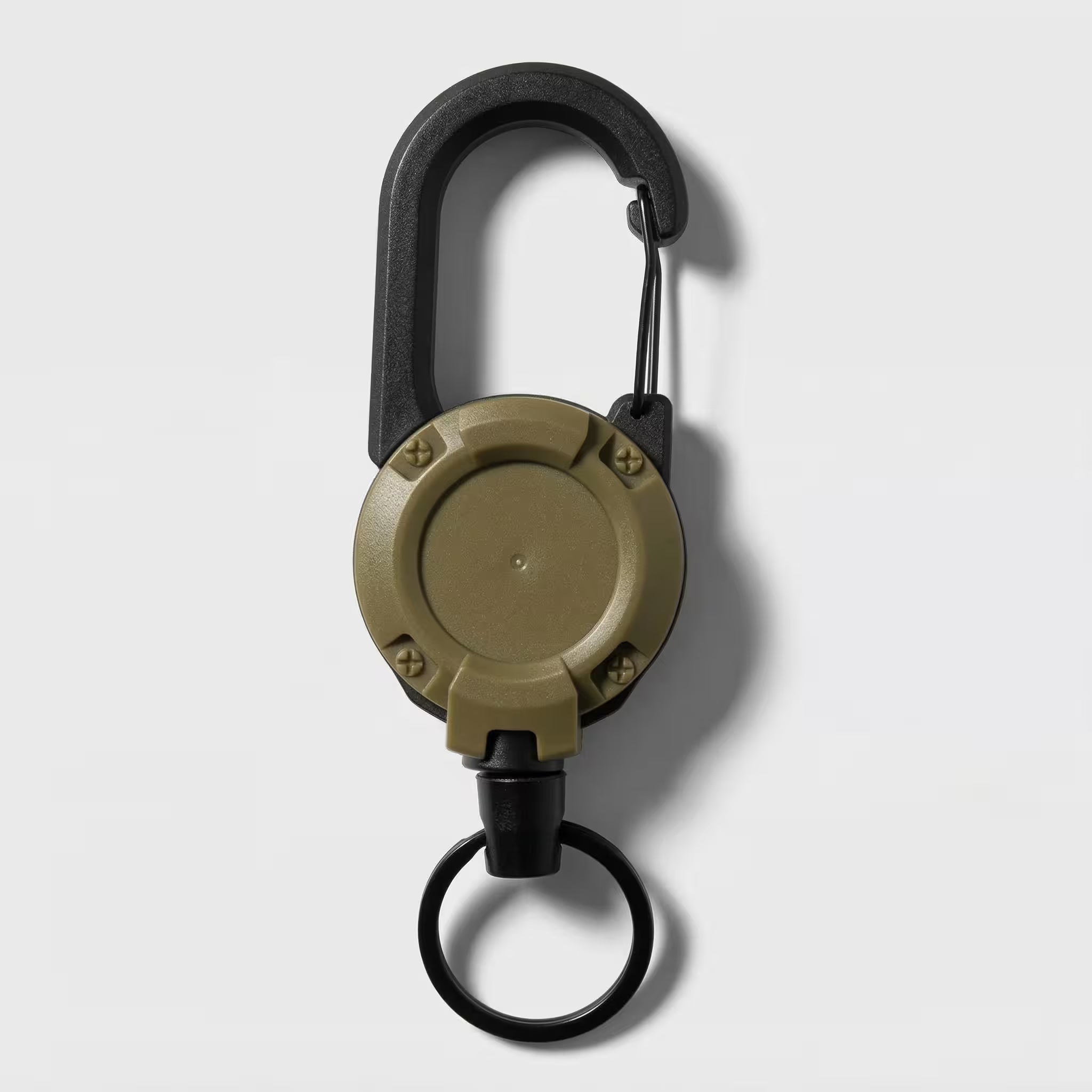 LCKD Retractable Keychain Clip – Khaki